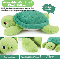D017 tortue douce animaux en peluche pondérés 1.0 livres peluches mer petite tortue oreiller mignon cadeaux enfants adultes peluche Animal