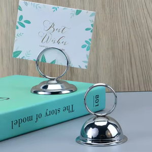 Metal Table Holder Paper <b>Note</b> Clips Memo Photo Holder Card Alligator Business Card Clip Desktop Display Clips - Product Image 4