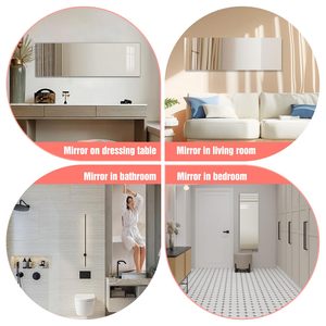 Miroirs en acrylique modernes pour chambre à coucher et salon, design mignon pour filles, <span class=keywords><strong>miroir</strong></span> <span class=keywords><strong>mural</strong></span> auto-adhésif incassable - Product Image 5
