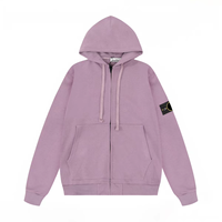2026 Stone Veste à capuche pour homme, style de créateur de luxe, oversize, décontractée, vintage, sportive, 100% coton, respirante