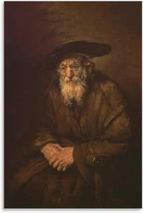 Rembrandt Van Rijn Custom Old Man capolavoro ritratto dipinti su tela e arti murali decorazioni per la casa camera da letto stampa di arte della parete - Product Image 2
