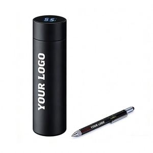 Thermos isotherme en acier inoxydable de 500 ml, logo personnalisé, cadeau promotionnel, affichage numérique de la température, bouteille d'eau intelligente - Product Image 1