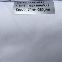 Tissu Interlock Épais 100% Polyester Personnalisé en Gros pour Doublure Intérieure de Vestes et Hauts de Sport Lourds – Fournisseur