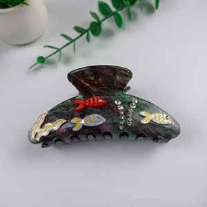 DOWELL menyesuaikan aksesori rambut laut baru menampilkan klip ikan lucu dengan cakar pengaman berlian - Product Image 5