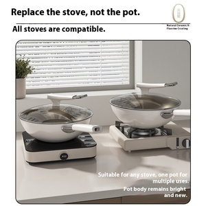 Universel pour poêle à fond plat en céramique Woks antiadhésifs pour la cuisson des poêles à frire - Product Image 2