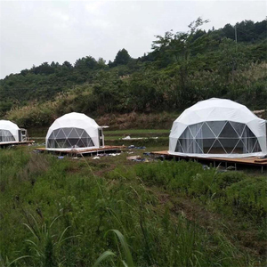 Đầy đủ nhà sang trọng Lều tuyết PVC glamping ngoài trời nhà nhôm triển lãm lều cách điện trắc địa Dome - Product Image 6