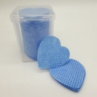 Colle pour extensions de cils en gros sous marque privée, tampons de coton bleus et roses pour le nettoyage, dissolvant d'adhésif pour cils