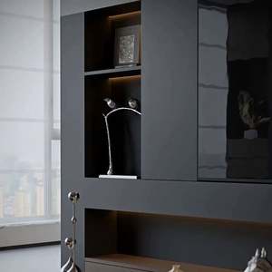 โซลูชั่นการออกแบบตกแต่งภายในบ้านแบบครบวงจร เฟอร์นิเจอร์ห้องนั่งเล่นไม้ปรับแต่งได้สำหรับทั้งหลัง - Product Image 5