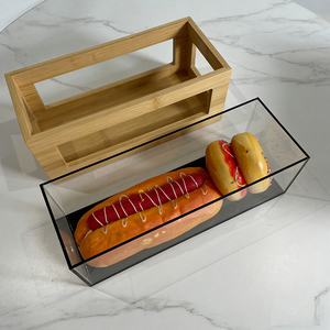 กล่องอะคริลิคใส่ขนมปังดีไซน์ทันสมัย หน้าต่างใส ประกอบง่าย สำหรับเก็บอาหาร - Product Image 2