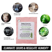 Charbon de bois Absorbeur d'odeurs Chaussures Déodorant Activé Sacs de charbon de bambou Largement utilisé dans la chambre Cuisine Armoire Coffre-fort Etc.