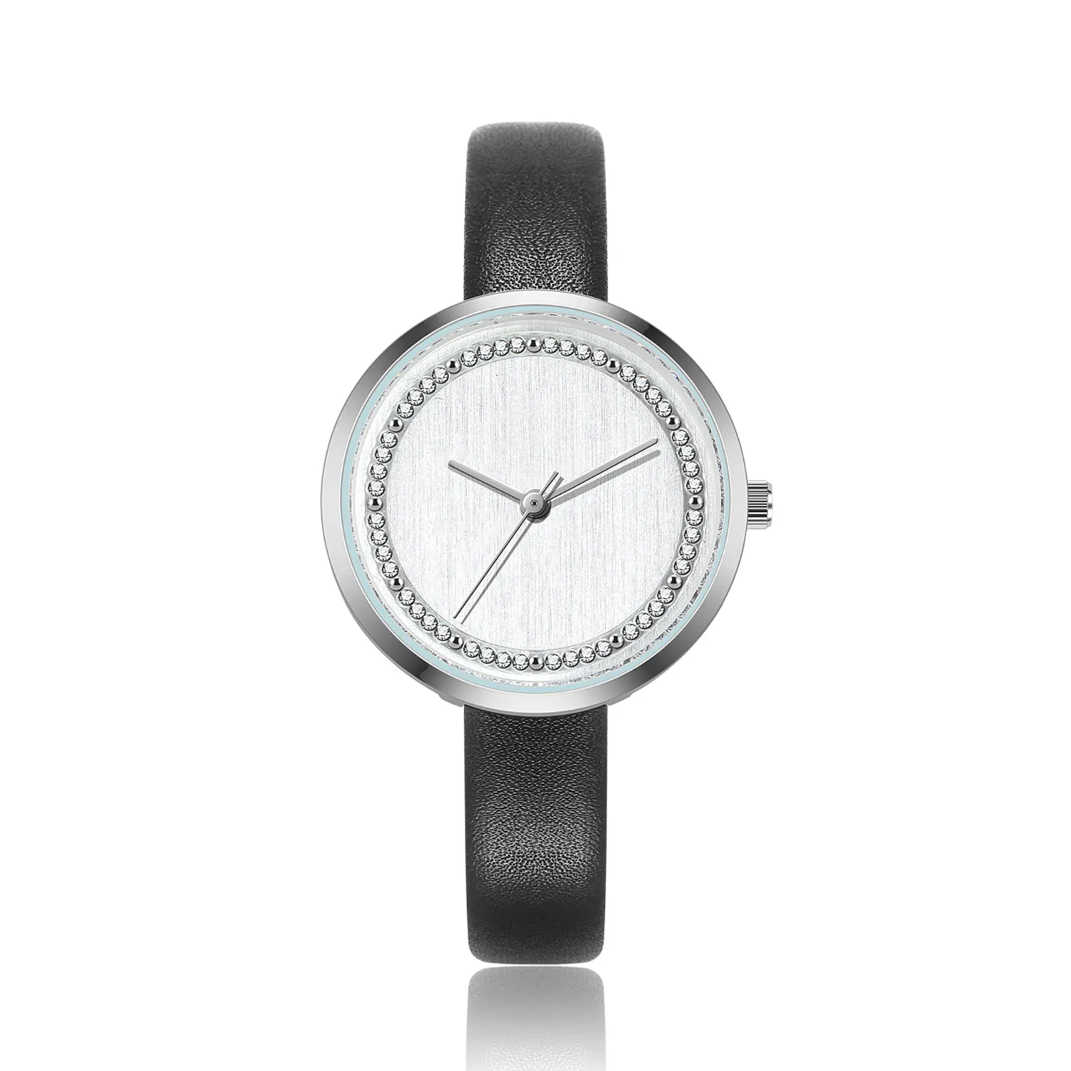 Moda yeni geldi özel kendi marka toptan saat hakiki deri kayış bayanlar kol saatleri kadınlar kuvars saatler