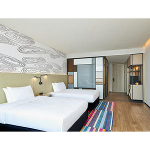 Juego de Muebles de Dormitorio para Hotel, Moderno, Personalizado, Cama King/Queen Size, Ecológico, Marco de Madera, Cabecera, Mesita de Noche, Lujo 5 Estrellas - Product Image 1