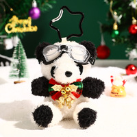 Porte-clés ours en peluche de Noël mignon, breloque de sac ours en peluche, mini pendentif ours en pull de Noël, cadeau de fêtes pour Noël