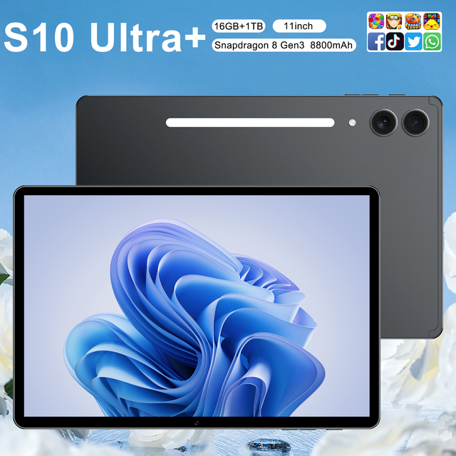 2026 Hot Selling Ultra Slim HD Android Tablet Long Battery Life for Work Study Entertainment S10 Ultra