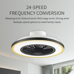 Hiện Đại Thông Minh Thông Minh Điều Khiển Mờ LED Quạt Trần Đèn Ánh Sáng Thấp Hồ Sơ Cho Phòng Ngủ Phòng Khách Khu Dân Cư Mới Khung - Product Image 4