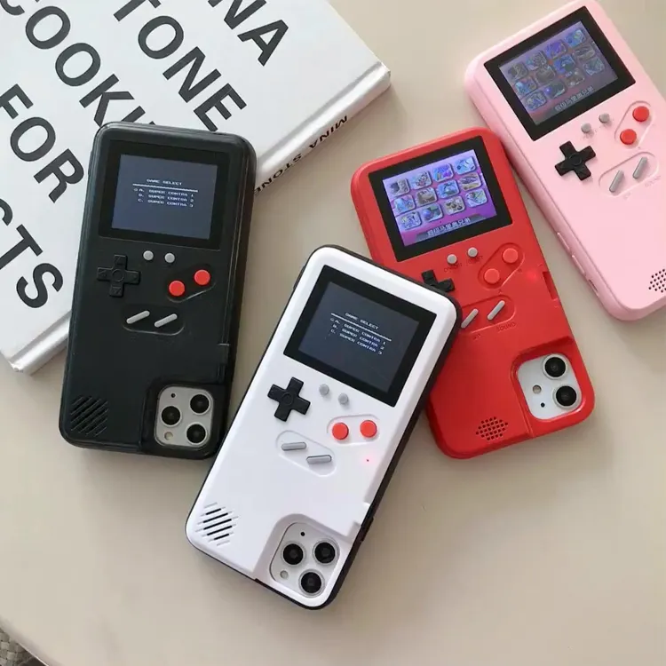 36 kinds newest Classic Color screen cell phone video retro game phone Case for gameboy for iphone 12 case