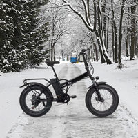 Bicicleta Eléctrica de Montaña Plegable de 20 Pulgadas con Llantas Gruesas para Nieve, Asistencia de Litio, Cuadro de Acero, 48V, 7 Velocidades, 1000W - ¡Gran Oferta!