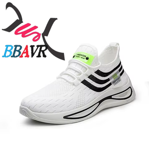 Casual for Men Sneakers Customized Chaussures Homme Sport Fly Knitting Black <b>PVC</b> Sport Shoes Male OEM \ ODM Service <b>Top</b> Level - Product Image 1