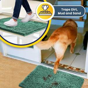 Wasser aufnahme <span class=keywords><strong>Shaggy</strong></span> Rug Latex Rücken Rutsch feste Toiletten boden Bade matten Atmungsaktiv und für Hunde Anwendung - Product Image 4