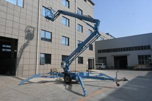 Certifié CE TUV 16m monté sur camion nacelle élévatrice à flèche articulée mobile aérienne homme seau panier plate-forme - Product Image 3