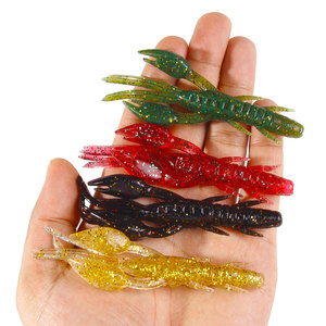 Hengjia 10cm Craw Crevettes Leurres Souples Naufrage Rapide 4 Couleurs Attirer Le <span class=keywords><strong>Poisson</strong></span> Avec Des Paillettes - Product Image 2