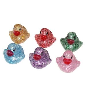 Jouet Nouveau et Très Vendu : Canard Mignon Pailleté Coloré de 3,5 cm pour l'Interaction Parent-Enfant et les Jeux de Sable pour Bébés de 0 à 24 Mois - Product Image 5