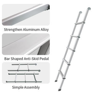 TYTXRV, aleación de aluminio de alta resistencia, 5 escalones, escalera <span class=keywords><strong>plegable</strong></span> RV para caravana, <span class=keywords><strong>autocaravana</strong></span>, remolque, caravana, furgoneta, fácil instalación - Product Image 3