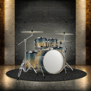 Batterie de percussions acoustiques en bois de bouleau avec cymbales pour l'entraînement des groupes - Product Image 3
