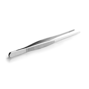 Pinzette di precisione dritte con punta fine in acciaio inossidabile per riparazioni elettroniche - Product Image 1