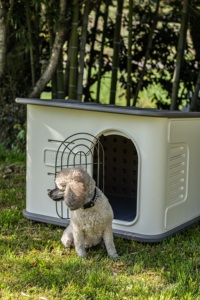 Çift Duvarlı Plastik Köpek Kulübesi Küçük-Orta Boy Köpekler için Su Geçirmez Köpek Kulübesi - Product Image 4