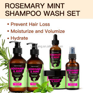 Etiqueta privada Orgánico Natural Anti Pérdida de cabello Biotina Romero Menta Mascarilla para el crecimiento del cabello Champú y acondicionador Productos para el cuidado - Product Image 2