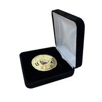 Boîte de rangement pour pièces de monnaie en velours personnalisée et écologique Everwin, avec étui blanc et logo imprimé MB-334