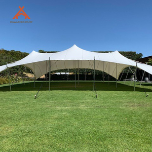 Tenda Kawagebo Kamp (KK) 26' <span class=keywords><strong>X</strong></span> 18' in Poliestere 44 ㎡   Tende Elastiche Impermeabili in PVC per Eventi Familiari e Fiere Commerciali da 17-22 Persone - Product Image 1