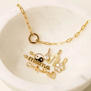 จี้ห้อยคอ สร้อยข้อมือ สร้อยคอแฟชั่นสั่งทำขายส่งเคลือบทอง PVD สแตนเลสสตีล DIY สำหรับทำเครื่องประดับ - Product Image 3