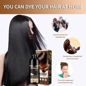 Tinte Capilar Semipermanente Natural a Base de Hierbas, Sin Amoníaco, <span class=keywords><strong>Color</strong></span> Marrón Púrpura, Negro Orgánico, para Teñir Cabello <span class=keywords><strong>Gris</strong></span> Plateado - Product Image 4