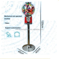 Distributeur en vrac de capsules de jouets à monnayeur OEM/ODM, machine à bonbons et à balles rebondissantes durable avec support