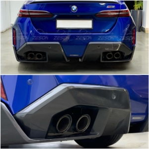 Diffusore Posteriore in Fibra di Carbonio Stile MP per <span class=keywords><strong>BMW</strong></span> G90 M5 Sedan G99 M5 Touring 2024+ Labbro Paraurti Posteriore Lucido - Product Image 4