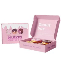 Boîte d'emballage personnalisée en carton pliable pour gâteaux, biscuits, brownies, cookies, beignets, boîte d'expédition