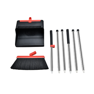 Broom and Dustpan Dustpan with Broom Combo with Long Handle for Home Floor Use Upright Stand Up Dustpan and Broom Set for Home