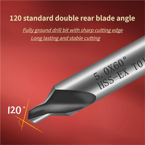 Brocas de perforación de guía de orificio piloto metálicas profesionales TG con hoja afilada y diseño de estrías grandes <span class=keywords><strong>para</strong></span> taladro de banco de uso pesado - Product Image 4