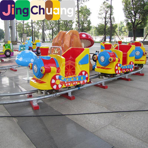 Tren de pista cuadrada para niños, equipo de diversión grande para exteriores, con batería enchufable, atracción infantil para parques y puestos de mercado nocturno - Product Image 2