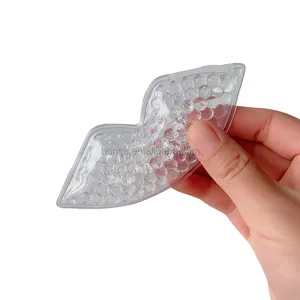 קטן שפתיים צורת רפואי טיפול חם קר חבילה נקה לבן חרוזים פלסטיק ניתוח שפתיים צורת ג 'ל קרח חבילה