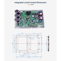 Controlador de Bomba de Calor Todo en Uno de 3HP, Tarjeta Controladora de Compresor BLDC con Inversor de CC para Mini Enfriador