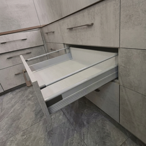 Premium Galvanized Steel 135 Soft Closing Metal Box Slide Corrosion Resistant Finish Modern Design Kitchen Bathroom 31-50kg <b>Load</b> - Product Image 1