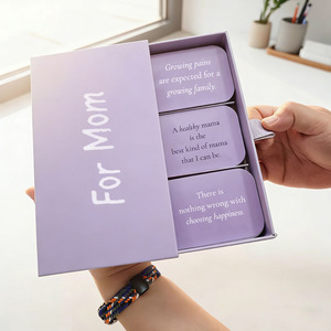 Nouvel ensemble de cartes de survie pour maman, cadeaux post-partum pour maman, cartes d'affirmation, 52 affirmations quotidiennes avec boîte à tiroir - Product Image 1