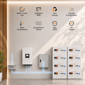 Sunark 深循环锂离子电池组 48V 200Ah 51.2V 16kWh 20kWh 30kWh 314Ah Lifepo4 太阳能电池 家用储能 - Product Image 3