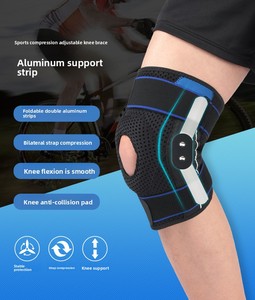 Genouillère de sport Support de compression Anti-Collision Sangle rotule pour hommes et femmes Basketball Cyclisme Course Genou Protecteur - Product Image 4