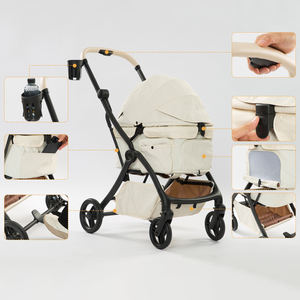 Carrinho de Cachorro Personalizado Branco Carrinho de Animais de Estimação Carrinho de Gato Dobrável para Viagem Durável com 4 Rodas - Product Image 6