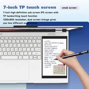 New 15.6 inch + 7 inch đôi màn hình Intel Celeron n5095 Màn hình kép cảm ứng văn phòng kinh doanh chơi game máy tính xách tay - Product Image 4