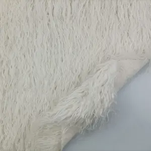 Mongolian Long Pile Fake Faux Fur Fabric By The Yard